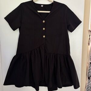 Black Peplum Blouse
